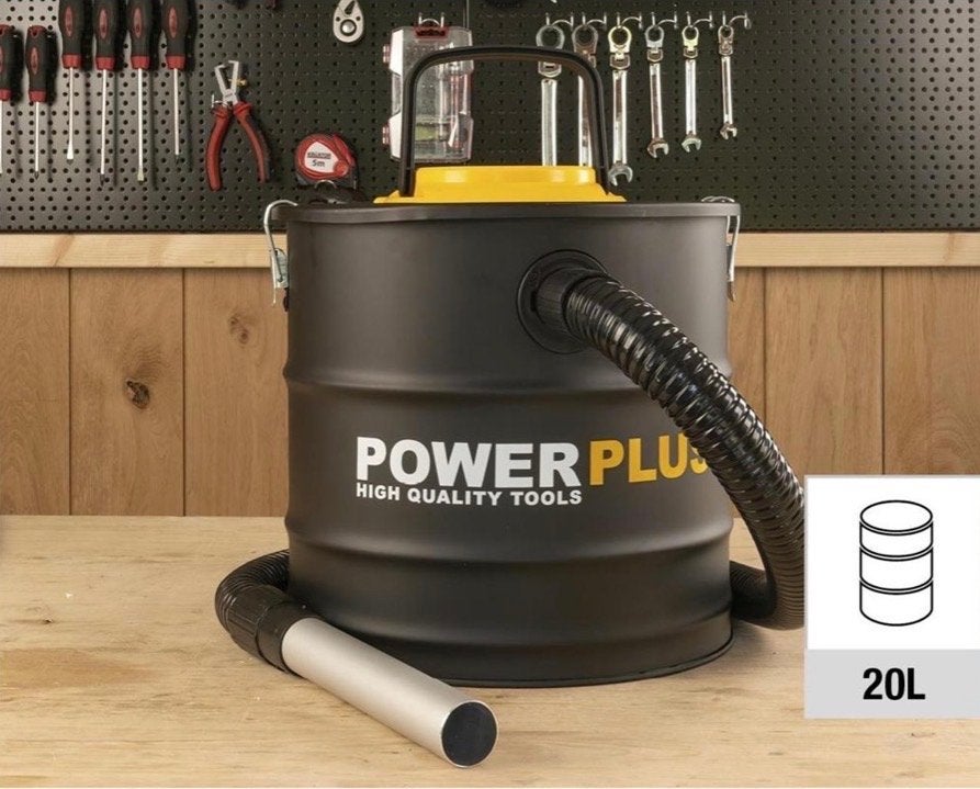 Power Plus Aszuiger 20L - Krachtige Asstofzuiger, Nieuw, Ophalen of Verzenden, Industriële stofzuiger, Minder dan 1200 watt