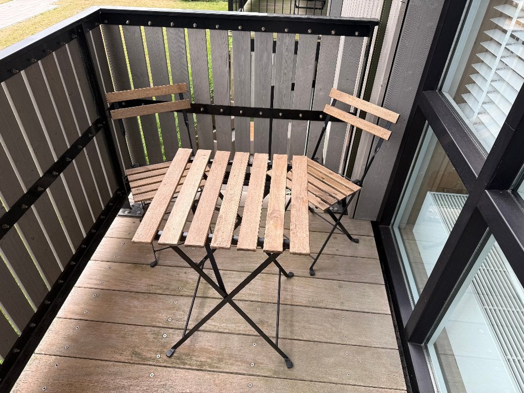 Ikea Tärnö tuinset (Tafel met 2 stoelen), Gebruikt, Bijzettafel, Tuinset, Hout