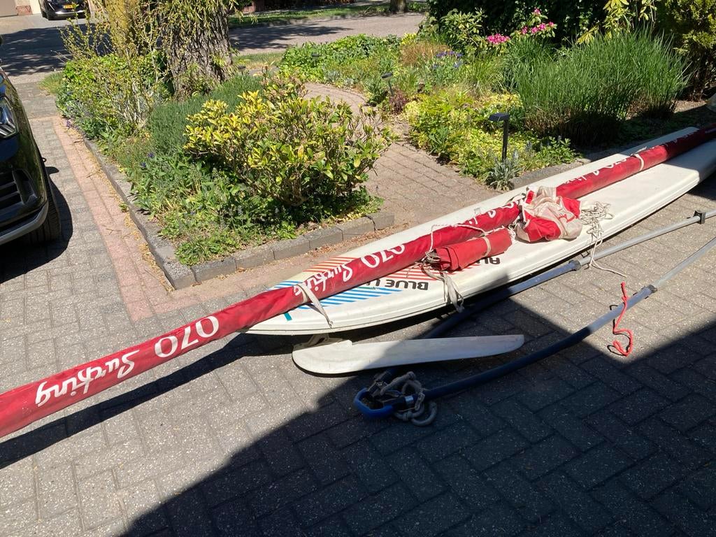 Windsurfset compleet: plank, zeil, mast, giek, Ophalen, Gebruikt, 7 m² of meer, 300 cm of meer