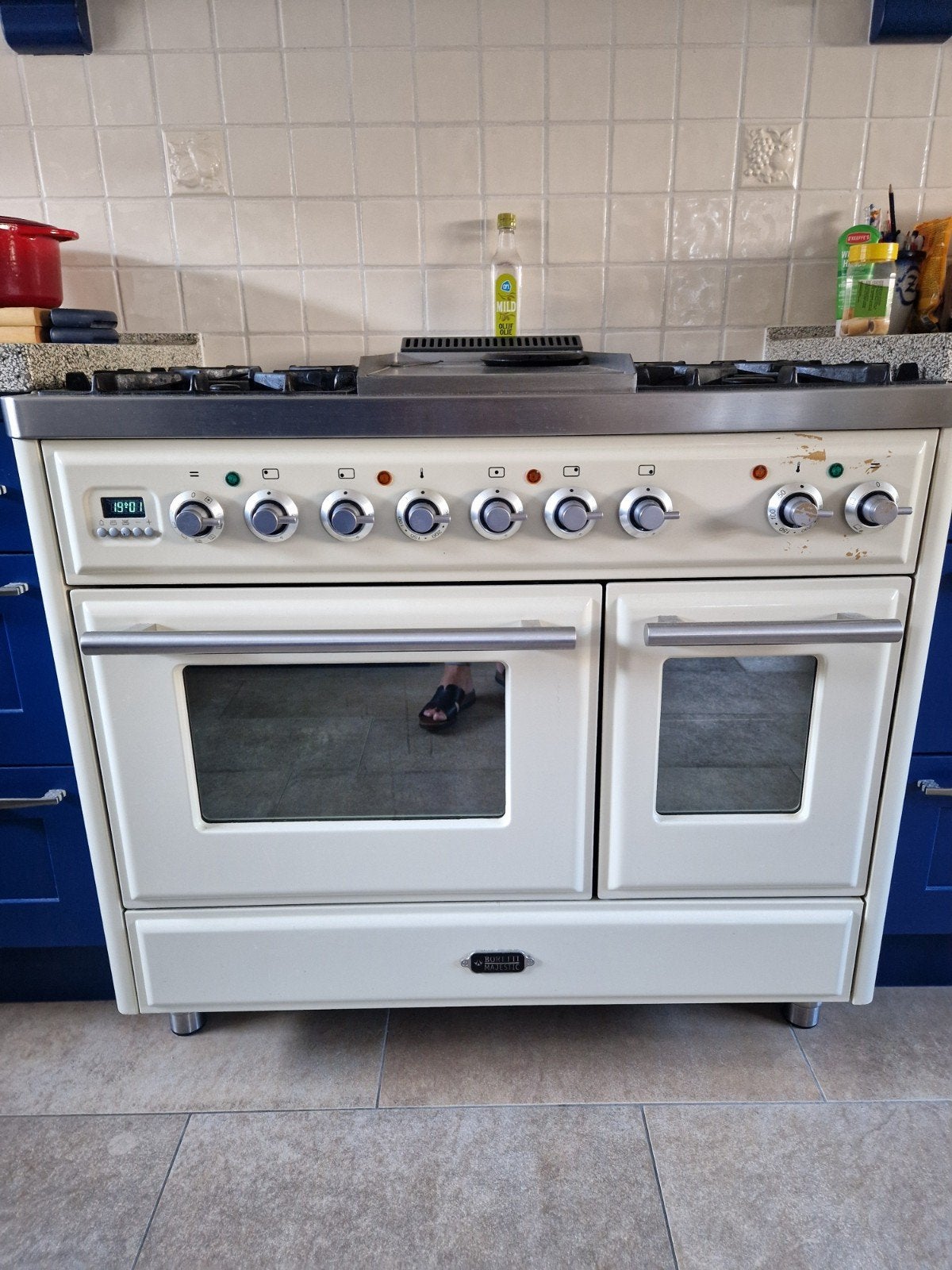 Buretti majestic kookfornuis, Witgoed en Apparatuur, Fornuizen, Ophalen, Vrijstaand, 60 cm of meer, Gas