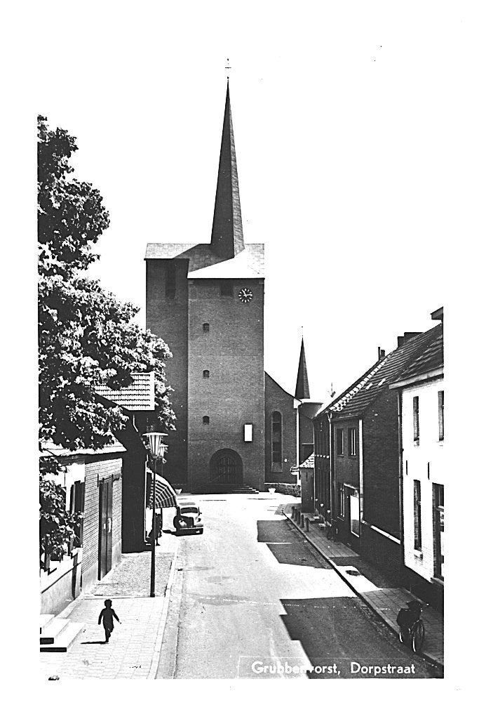 968565	Grubbenvorst	Limb	Dorpsstraat	1960	zegel afgeweekt, Ophalen of Verzenden, 1940 tot 1960, Gelopen, Limburg
