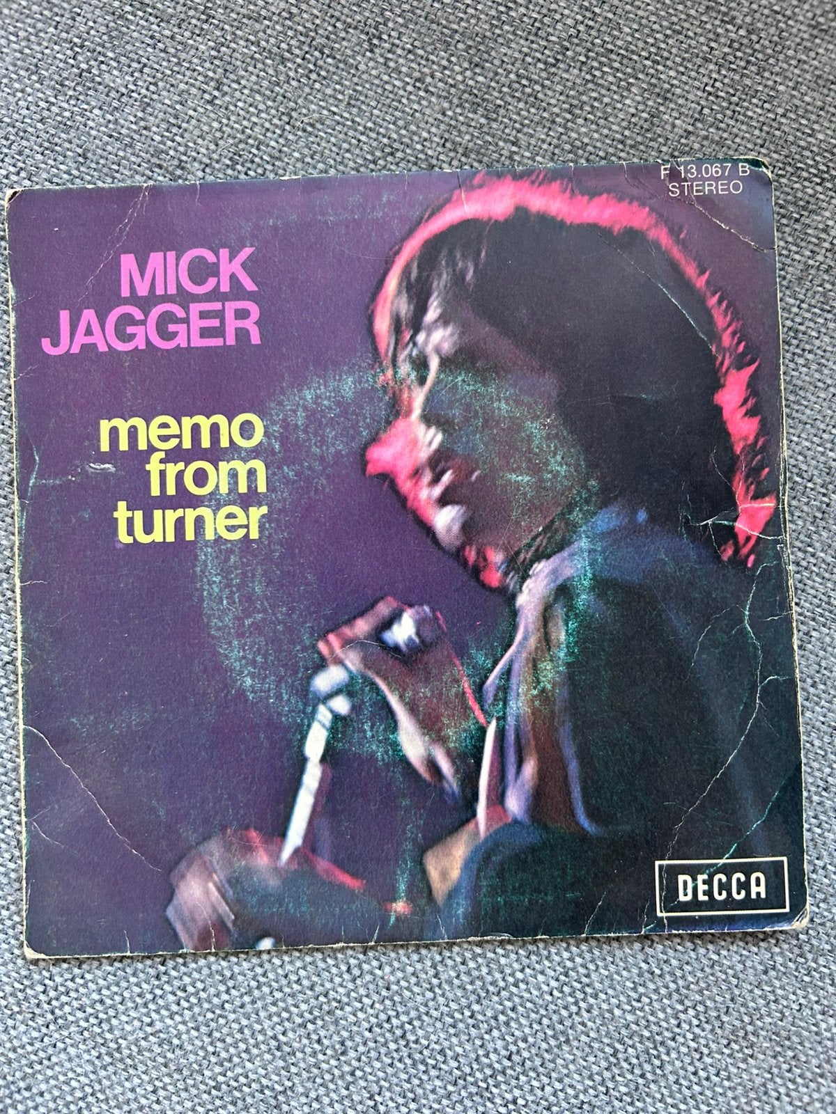Mici Jagger Memo From Turner, Ophalen of Verzenden, Zo goed als nieuw, 7 inch, Pop