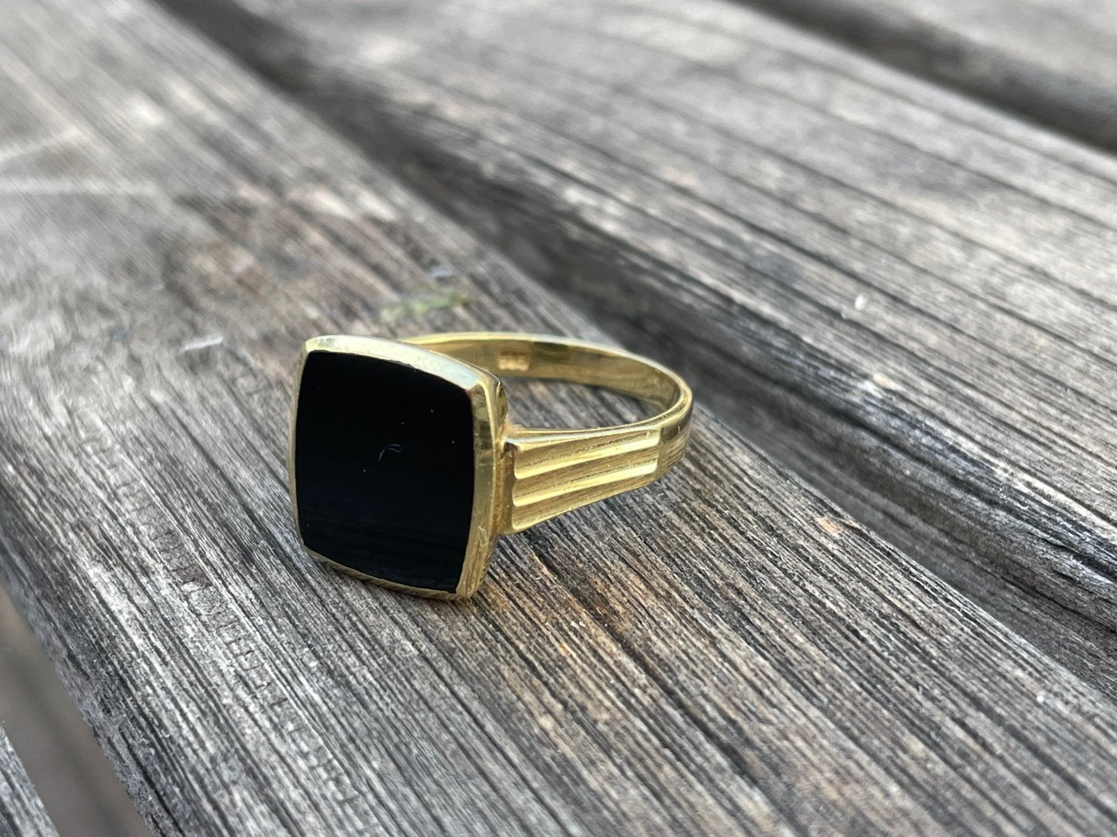 Gouden zegelring 14k, Sieraden, Tassen en Uiterlijk, Ophalen, 20 of groter, Heer, Zo goed als nieuw