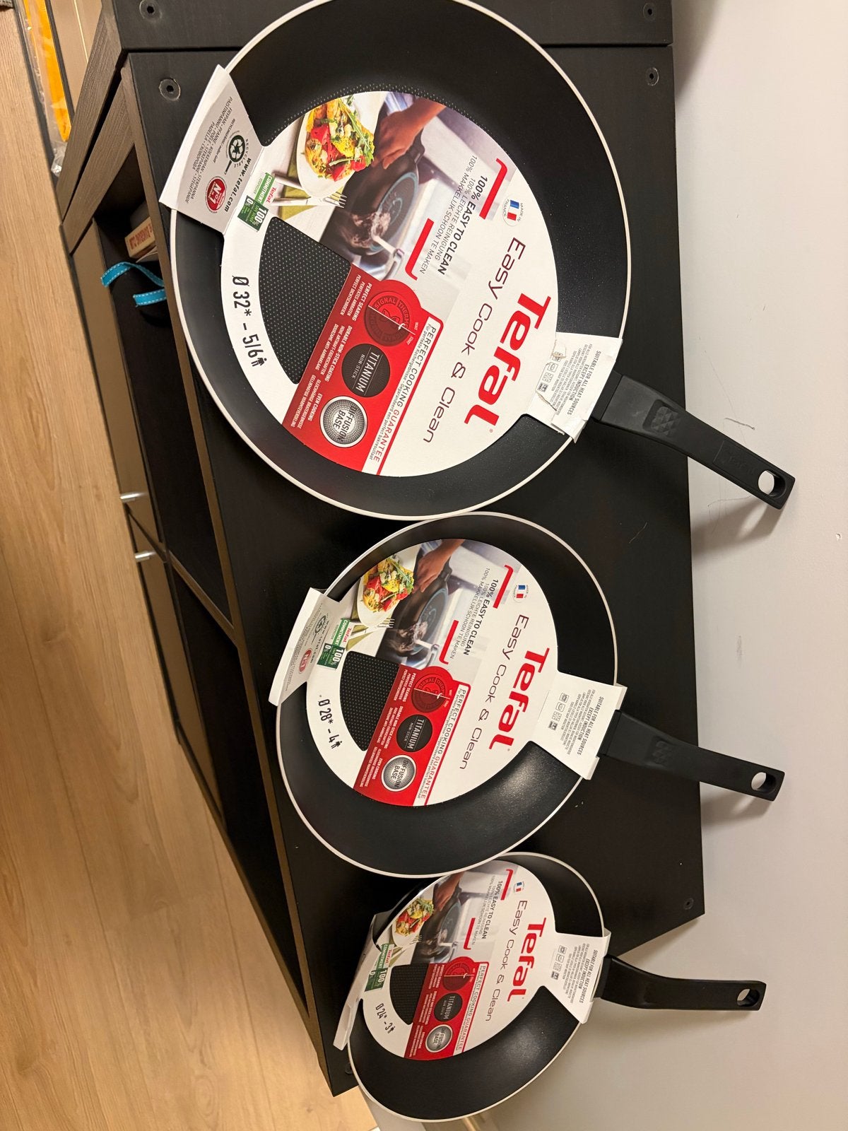 Tefal Easy Cook & Clean Koekenpannen Set (3 stuks), Huis en Inrichting, Tefal, Antiaanbaklaag, Pannenset, Ophalen of Verzenden