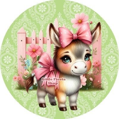 lf06 icing luxe ezeltje 20cm v slagroom kwark taart print, Ophalen of Verzenden, Nieuw, Taarten, Versiering