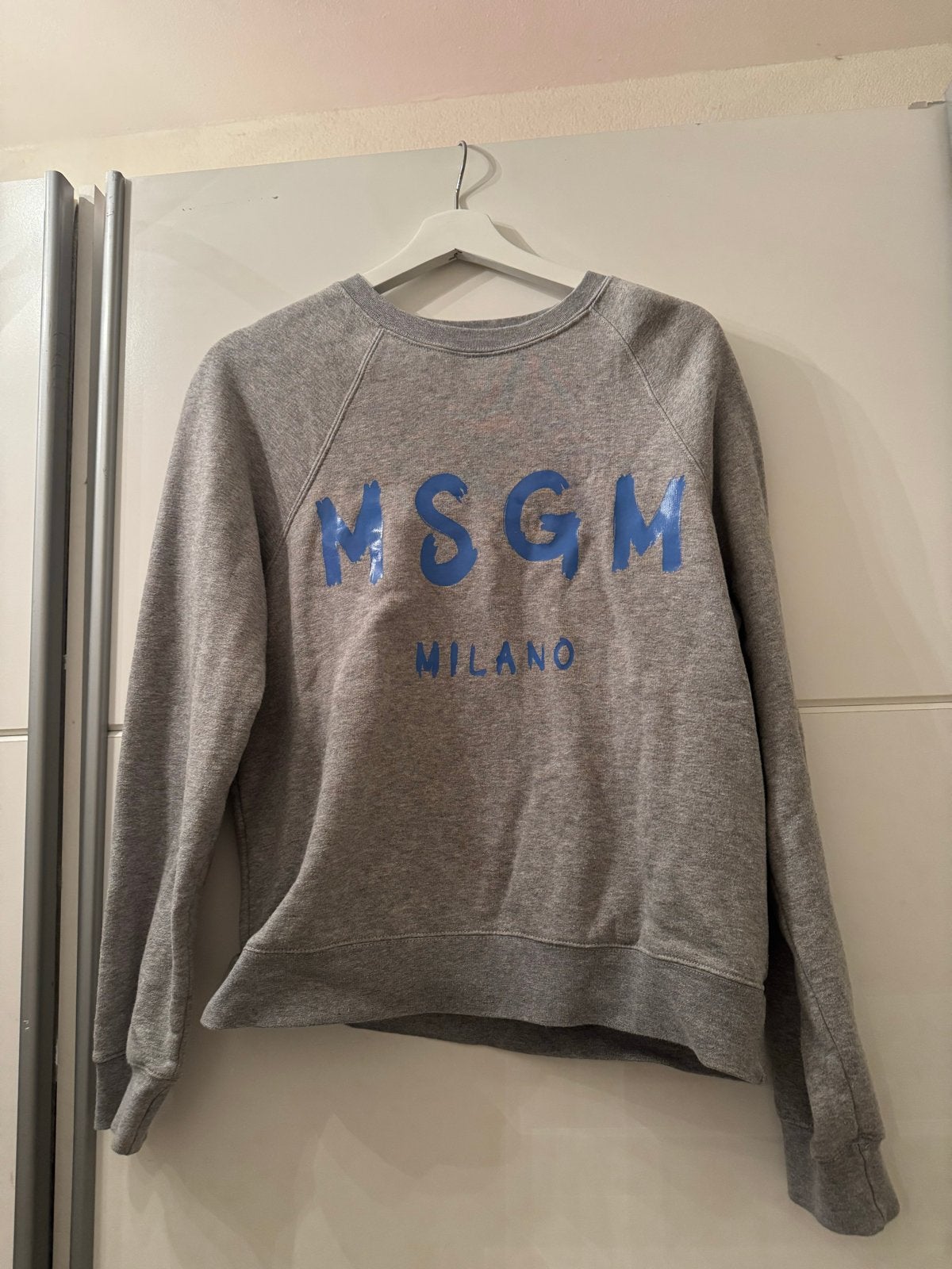 MSGM Milano sweater grijs maat S, Ophalen, Zo goed als nieuw, Maat 36 (S), Grijs