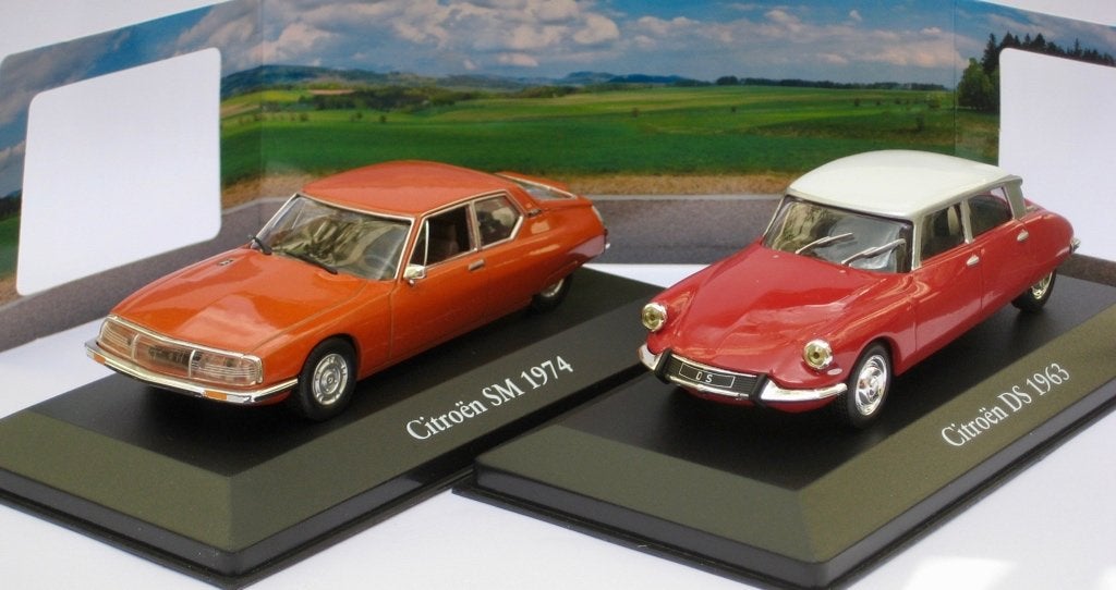 Citroen DS 19 1963 rood Atlas diorama 1:43, Ophalen of Verzenden, Nieuw, Auto, Overige merken