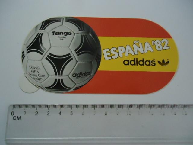 sticker oud ESPANA 82 Adidas tango WK 1982 Worldcup retro, Verzenden, Zo goed als nieuw, Bedrijf of Vereniging