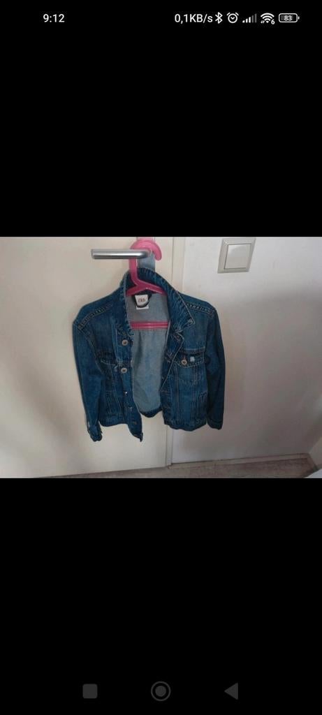 Zara jeans jas maat 134cm, Gebruikt, Jongen of Meisje, Ophalen of Verzenden, Zara