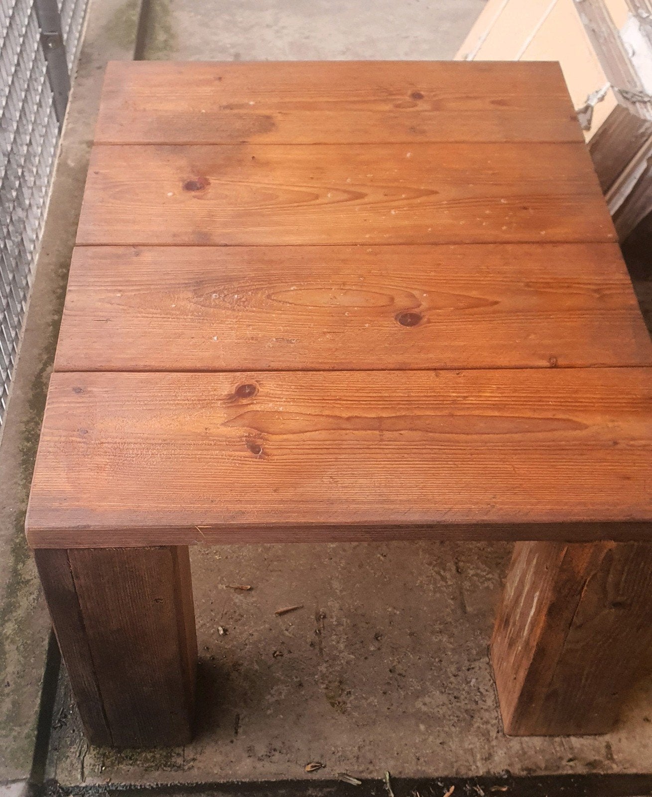 Tafel van steigerhout salontafel tuintafel balkon tafel, Ophalen of Verzenden, Rechthoekig