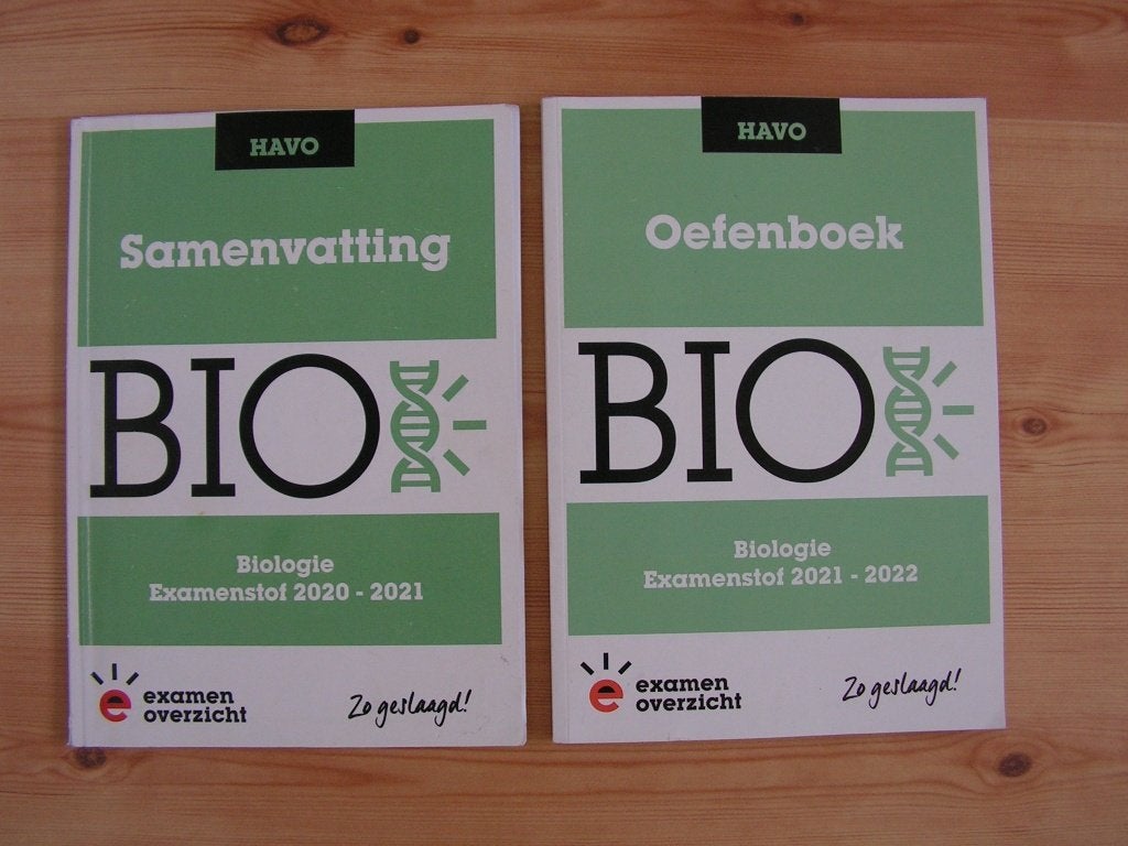 Samenvatting Havo Biologie 2020-2021 en oefenboek 2021-2022, Boeken, Schoolboeken, Gelezen, Biologie, HAVO, Ophalen of Verzenden
