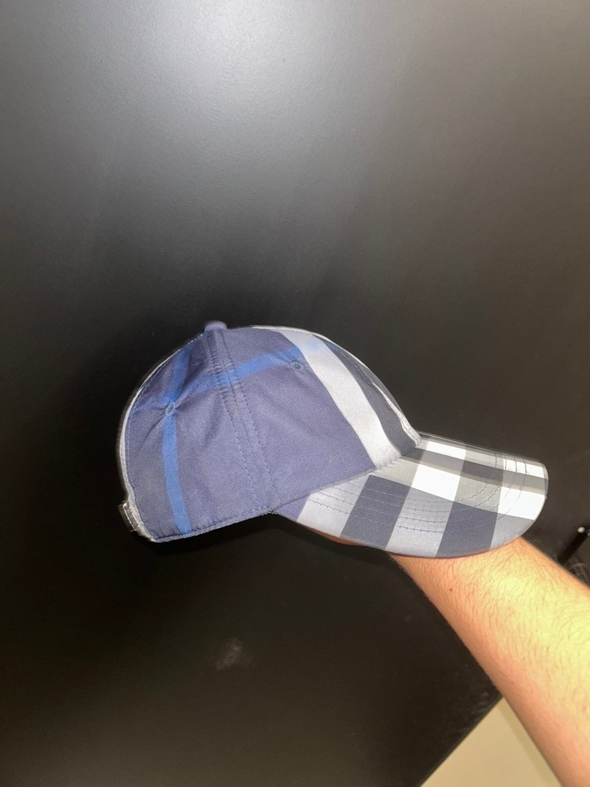 Originele Burberry pet - Blauw geruit, Kleding | Heren, Hoeden en Petten, Ophalen of Verzenden, Zo goed als nieuw, One size fits all
