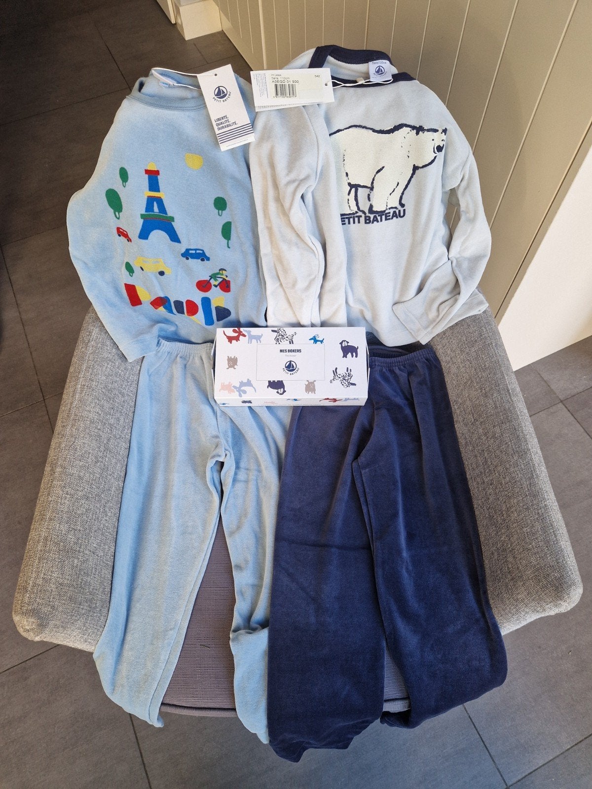 Nieuwe Petit Bateau pyjama's maat 110 en 5 boxers10 (5 jaar), Ophalen of Verzenden, Nieuw, Maat 110