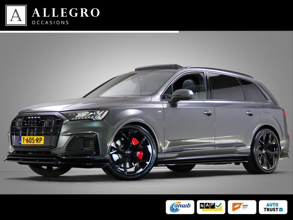 Audi Q7 55 TFSI e quattro S-Line (MAXTON, LUCHTVERING, PANO,, Auto's, Audi, Bedrijf, Te koop, Q7, 360° camera, 4x4, ABS, Achteruitrijcamera