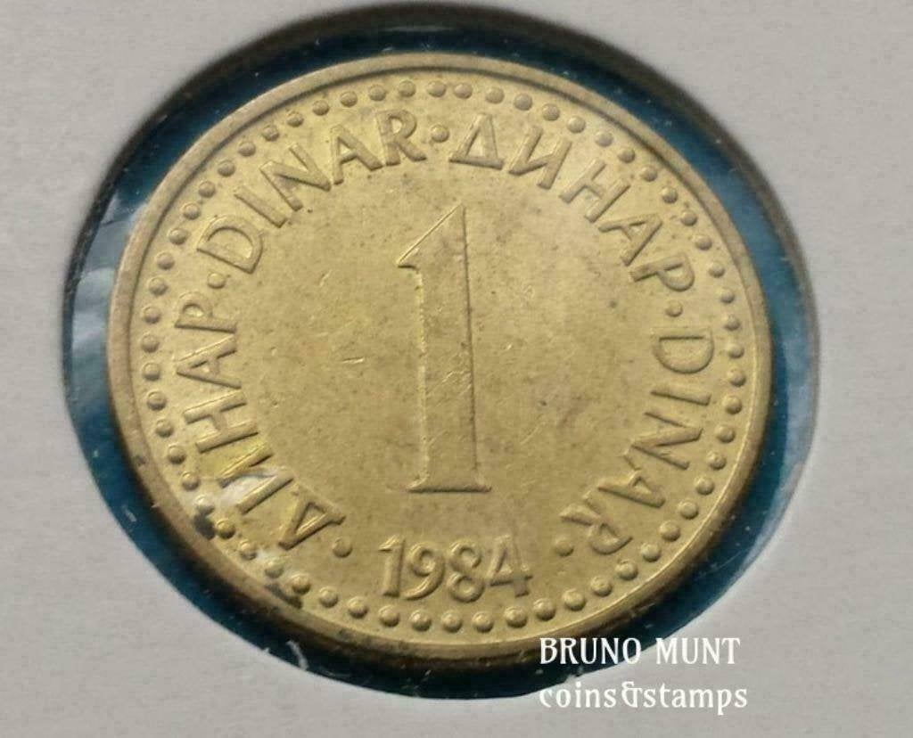 Joegoslavië 1 Dinar - 1984, Postzegels en Munten, Munten | Europa | Niet-Euromunten, Verzenden, Joegoslavië, Losse munt