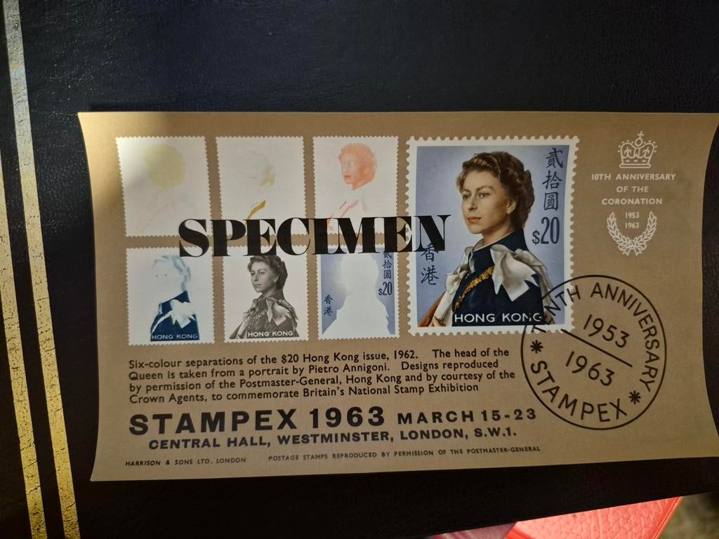 Postzegel blok specimen stampex 1963, Ophalen of Verzenden, Postfris, Overige thema's