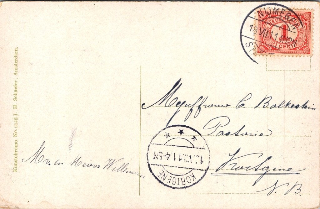 Beek bij Nijmegen - 9 antieke ansichtkaarten, Verzenden, Voor 1920, Gelopen, Gelderland