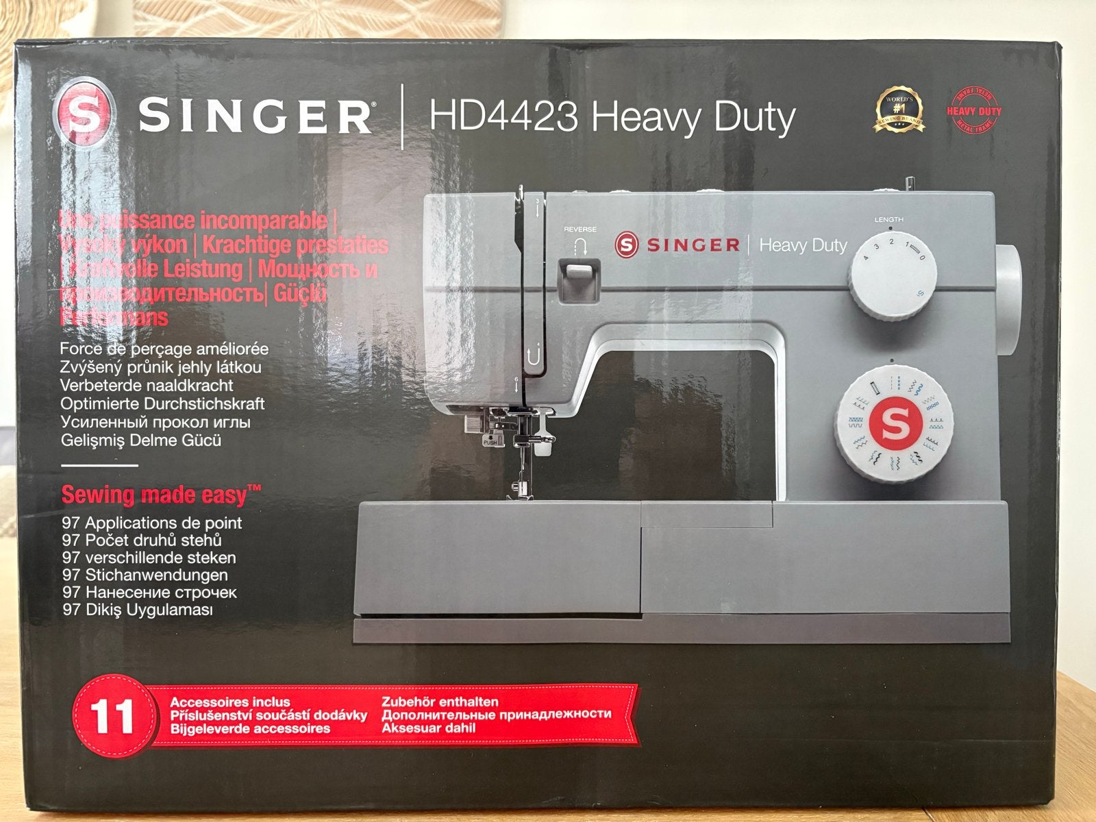 Singer HD4423 Heavy Duty Naaimachine - Nieuw in doos, Ophalen, Nieuw, Naaimachine, Singer