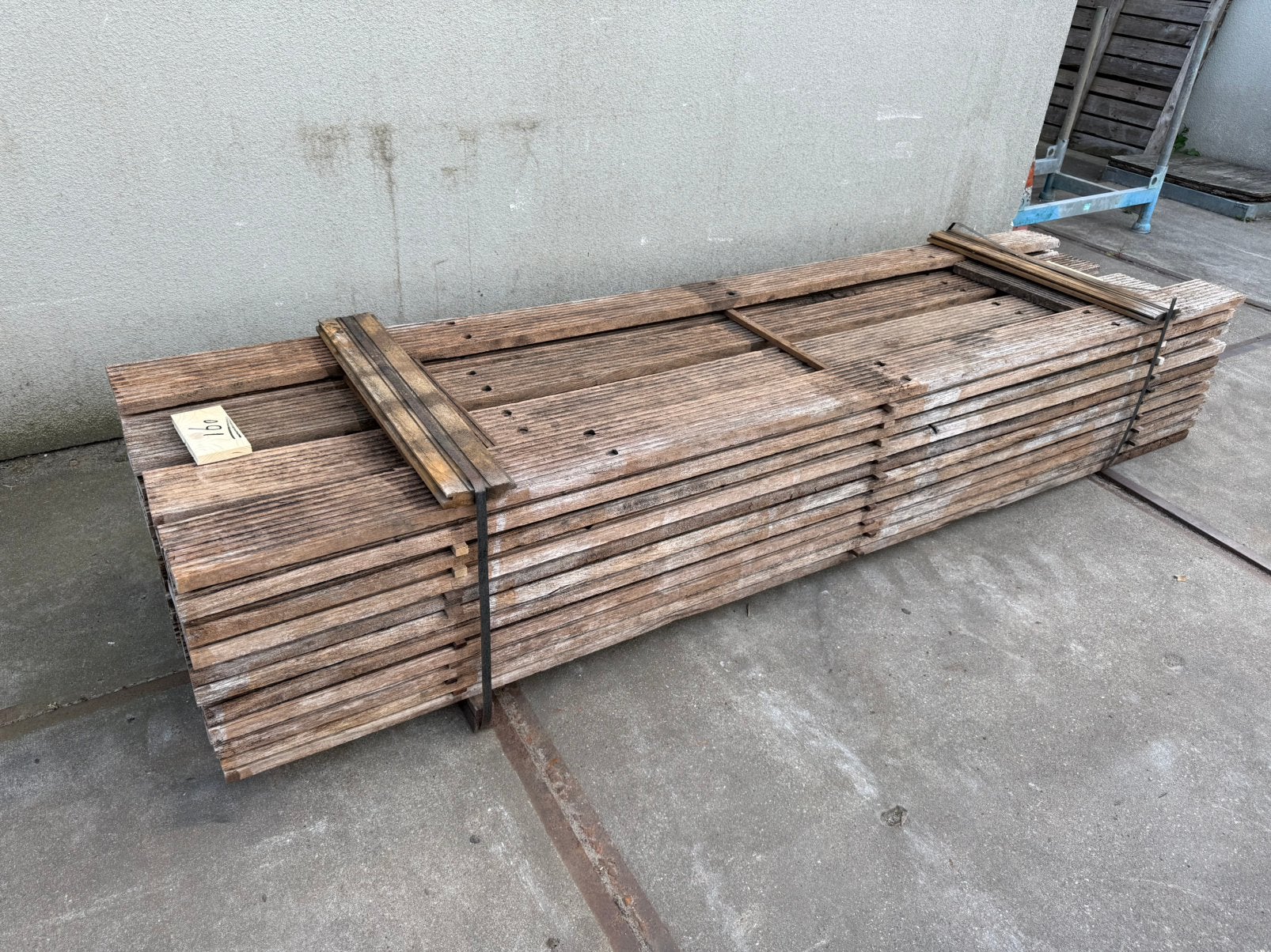 160 Azobe Hardhouten Vlonderplanken * Brugdekdelen, Ophalen, Gebruikt, Planken, Hardhout