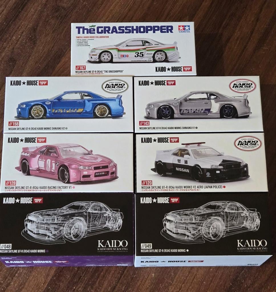 ACTIE! 7x Kaido House Nissan Skyline R34, Ophalen of Verzenden, Auto