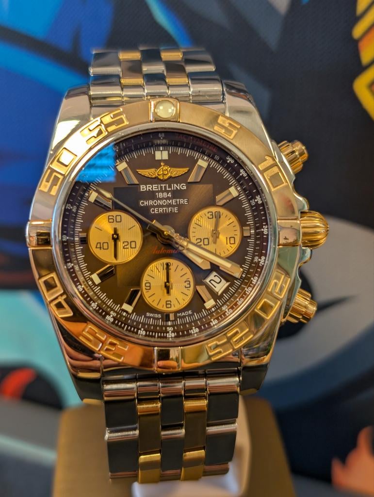 Breitling Chronomat CB0110 Metallica brown, Sieraden, Tassen en Uiterlijk, Horloges | Heren, Ophalen of Verzenden, Zo goed als nieuw