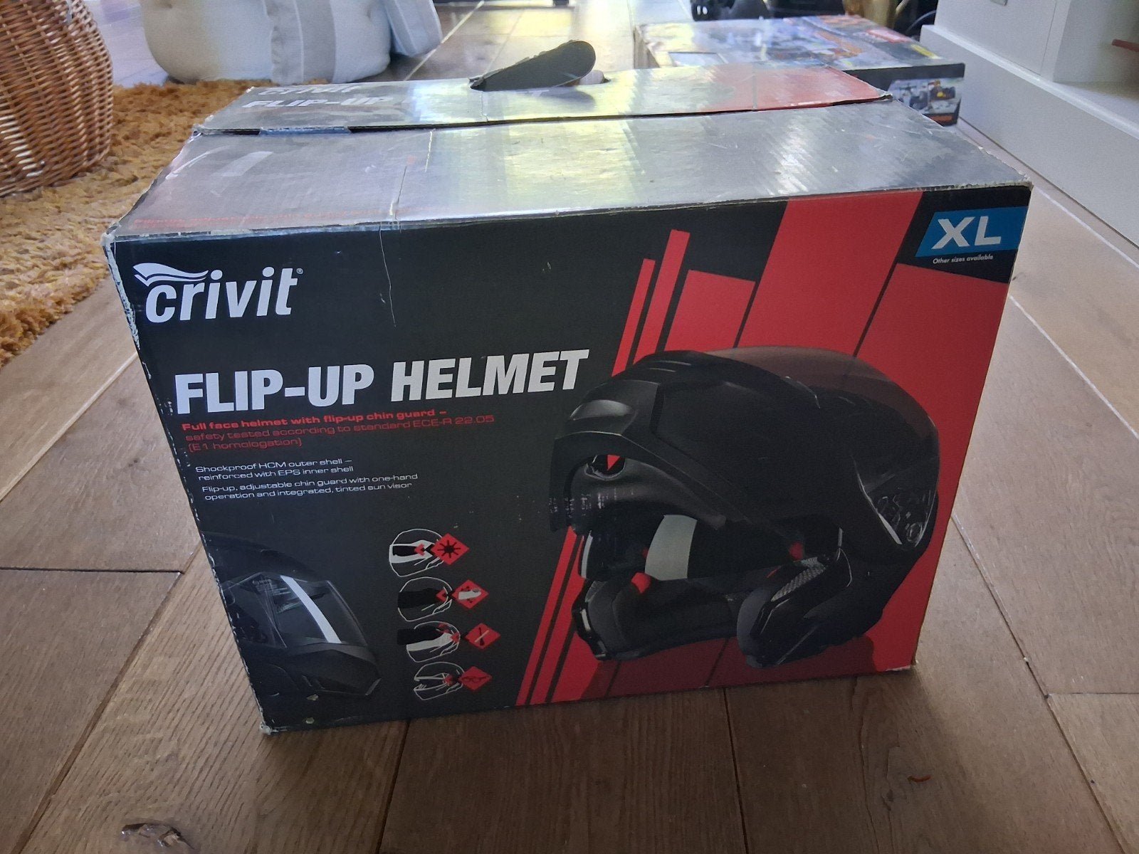 Crivit Flip-Up Helm Maat XL - Nieuw in Doos, Nieuw met kaartje, Overige typen, Dames, Ophalen of Verzenden