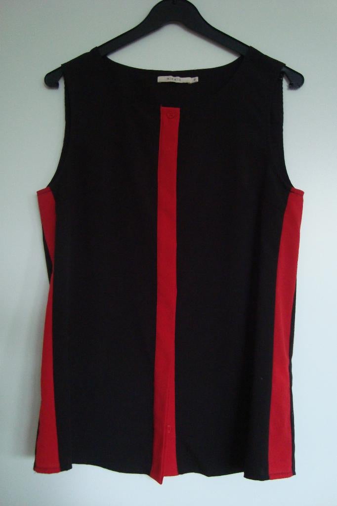 Blouse zwart/rood zie foto's, Maat 38/40 (M), Zwart, Ophalen of Verzenden, Nikkie