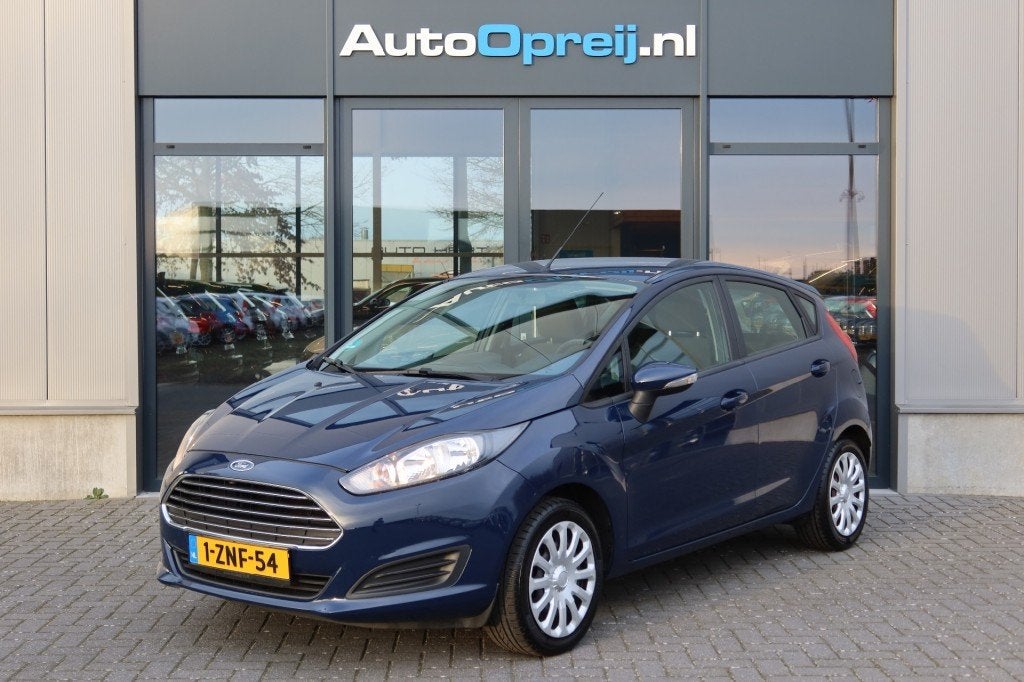Ford FIESTA 1.0 Style 5drs. Airco, NAVI, Auto's, Euro 5, 525 kg, Blauw, 23 km/l