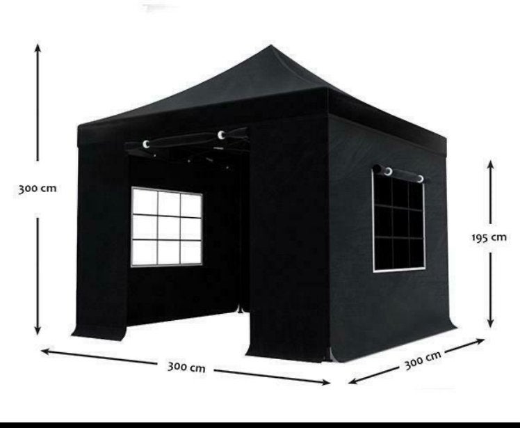 Te huur Partytent 3x3 easy-up blauw, Tuin en Terras, Partytenten, Ophalen, Zo goed als nieuw