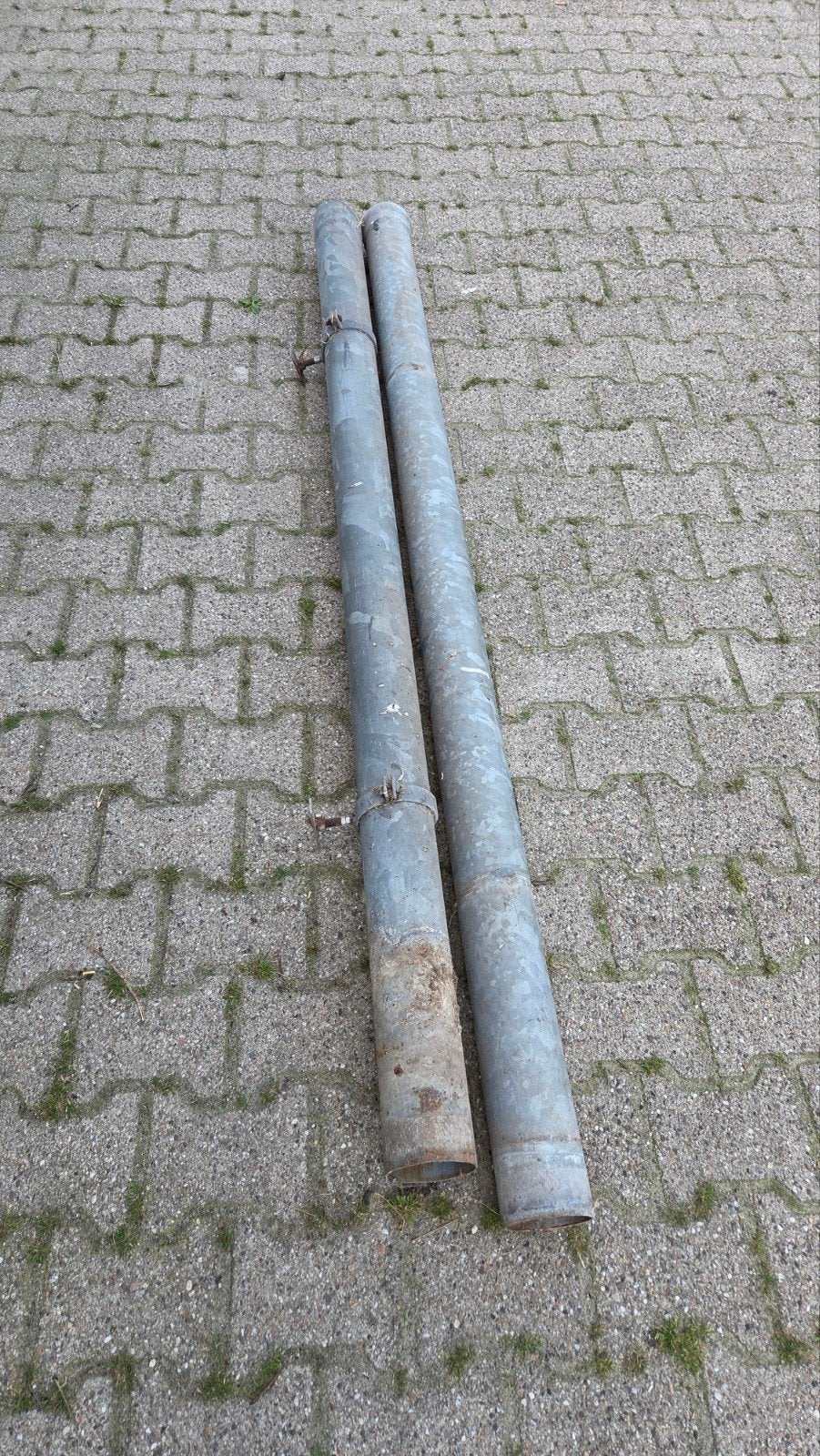 Gegalvaniseerde regenpijpen, Doe-het-zelf en Verbouw, Ophalen, Afvoer, Gebruikt, 2 tot 4 meter