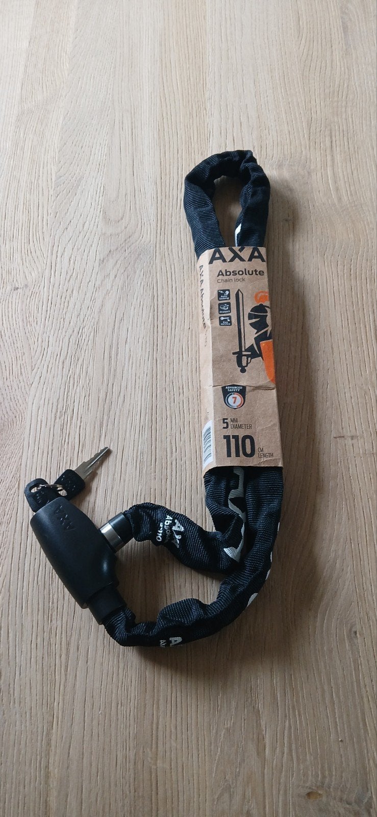 AXA Absolute Kettingslot - 110 cm, 5 mm schakels, Ophalen of Verzenden, Nieuw