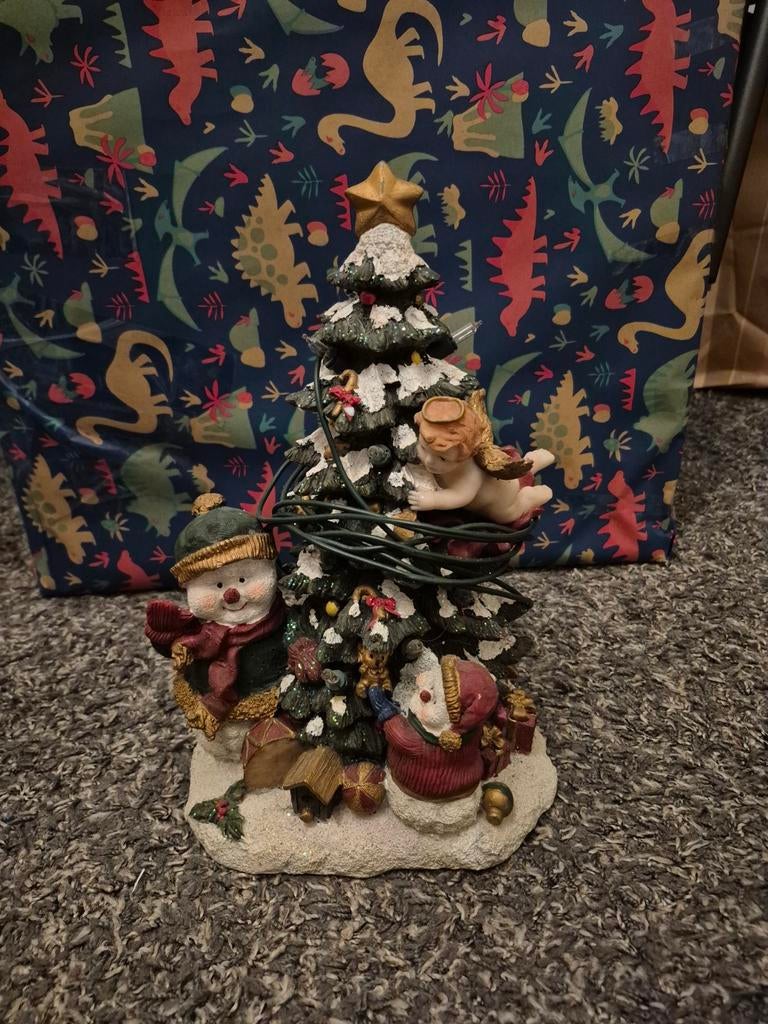 Kerst 'huisje' kerstboom met verlichting., Diversen, Kerst, Ophalen of Verzenden, Gebruikt