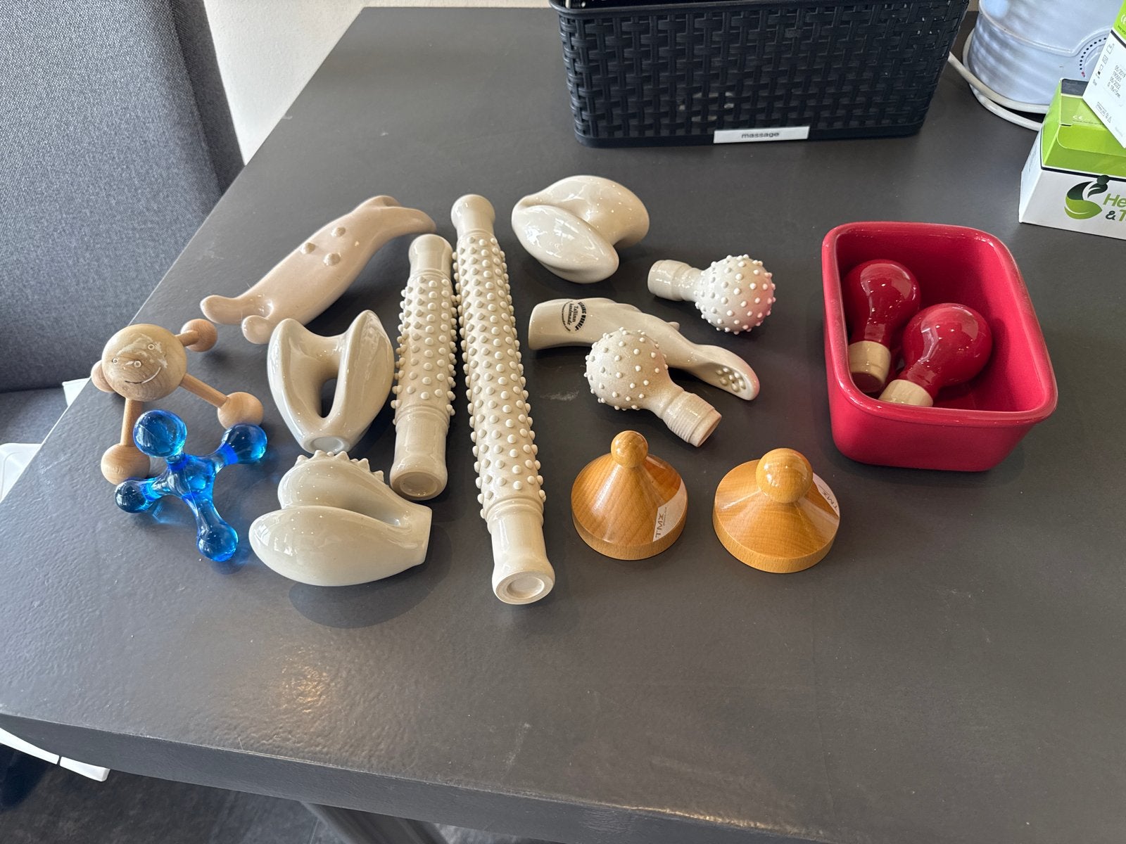 Keramiek Wonder Massage Set - Diverse Massage Benodigdheden, Ophalen of Verzenden, Gebruikt, Overige typen