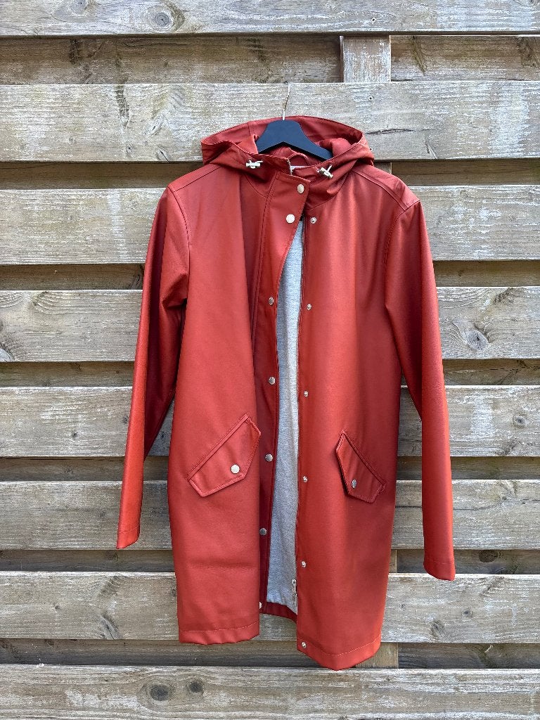 America Today (regen)jas terra/rood - Maat XS/S, Ophalen of Verzenden, Maat 34 (XS) of kleiner, America Today, Gedragen