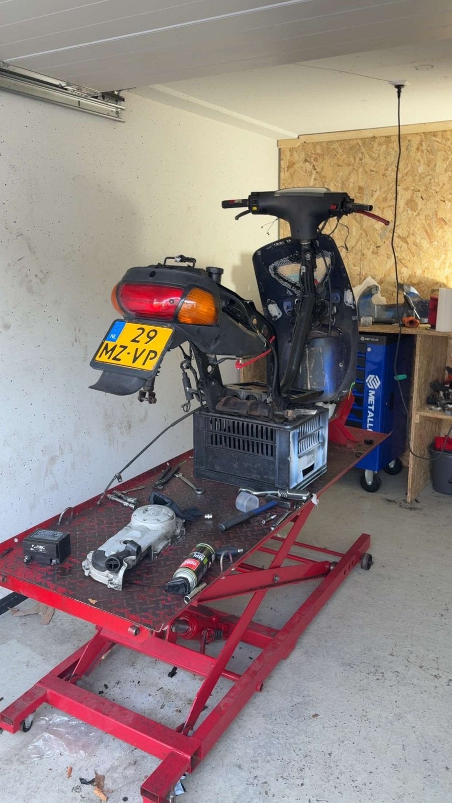 Sp98 look a1 te koop zonder blok compleet, Ophalen, Piaggio, Tweetakt, Gebruikt
