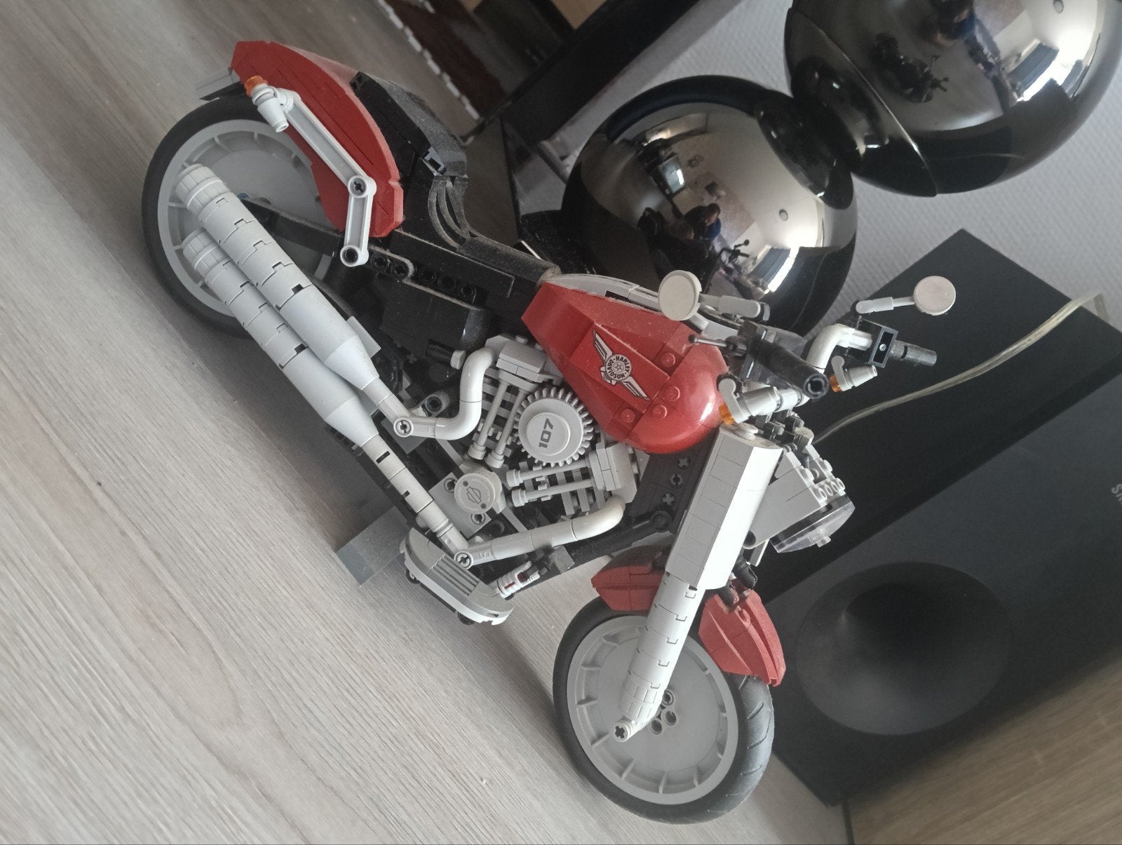 Harley Davidson motor, Ophalen of Verzenden, Zo goed als nieuw, Lego, Technic