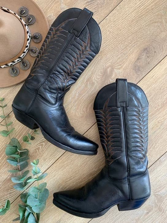 Mosquito boots 39 western boots bohemian laarzen, Hoge laarzen, -, Zwart, -