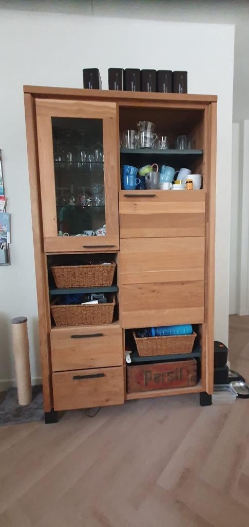 Henders & Hazel Eiken kast, Huis en Inrichting, Kasten | Dressoirs, Ophalen, Gebruikt, Eikenhout, 25 tot 50 cm