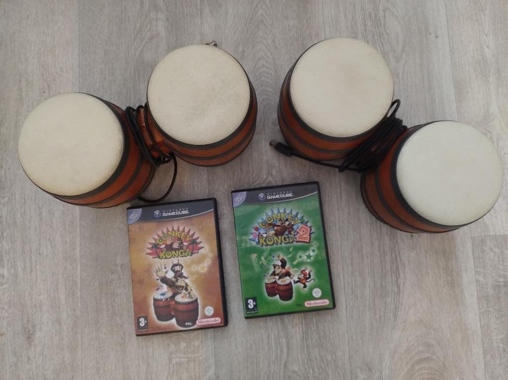 Game cube_donkey konga 1 en 2, Spelcomputers en Games, Games | Nintendo GameCube, Ophalen, Muziek, Gebruikt, 1 speler