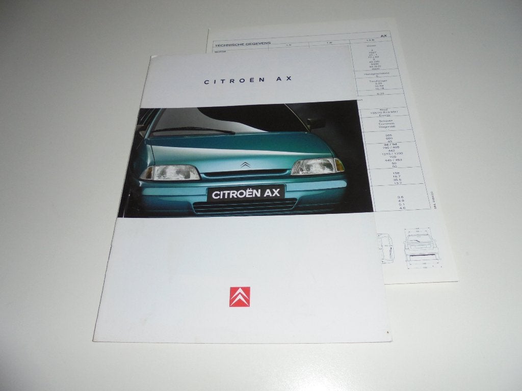 brochure Citroen AX  1996, Ophalen of Verzenden, Zo goed als nieuw, Citroën