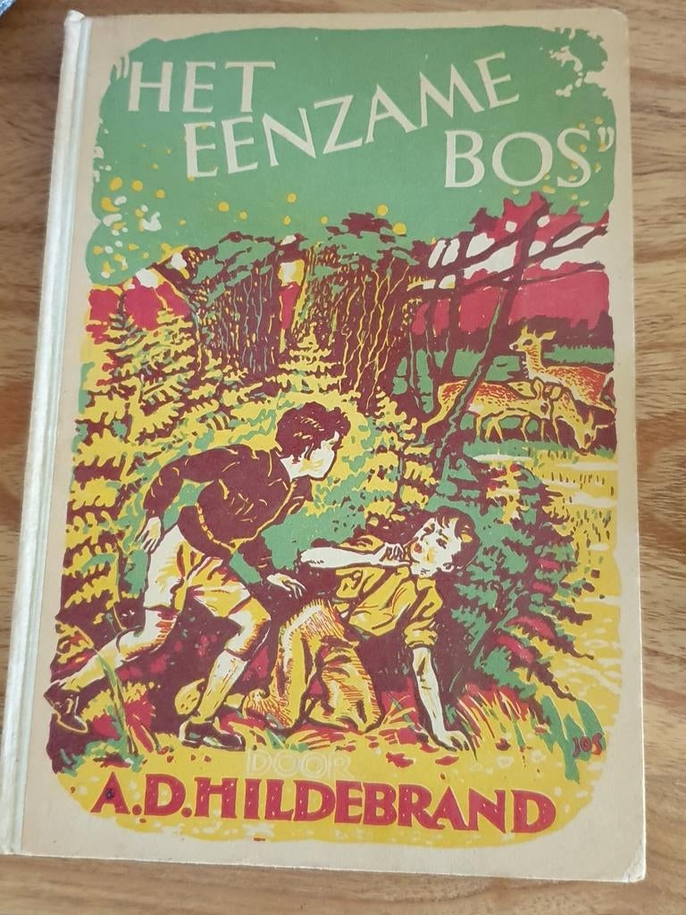 Vintage boek "Het Eenzame Bos" A.D. Hildebrand 1943, Ophalen of Verzenden, Gelezen, A.D. Hildebrand, Fictie algemeen