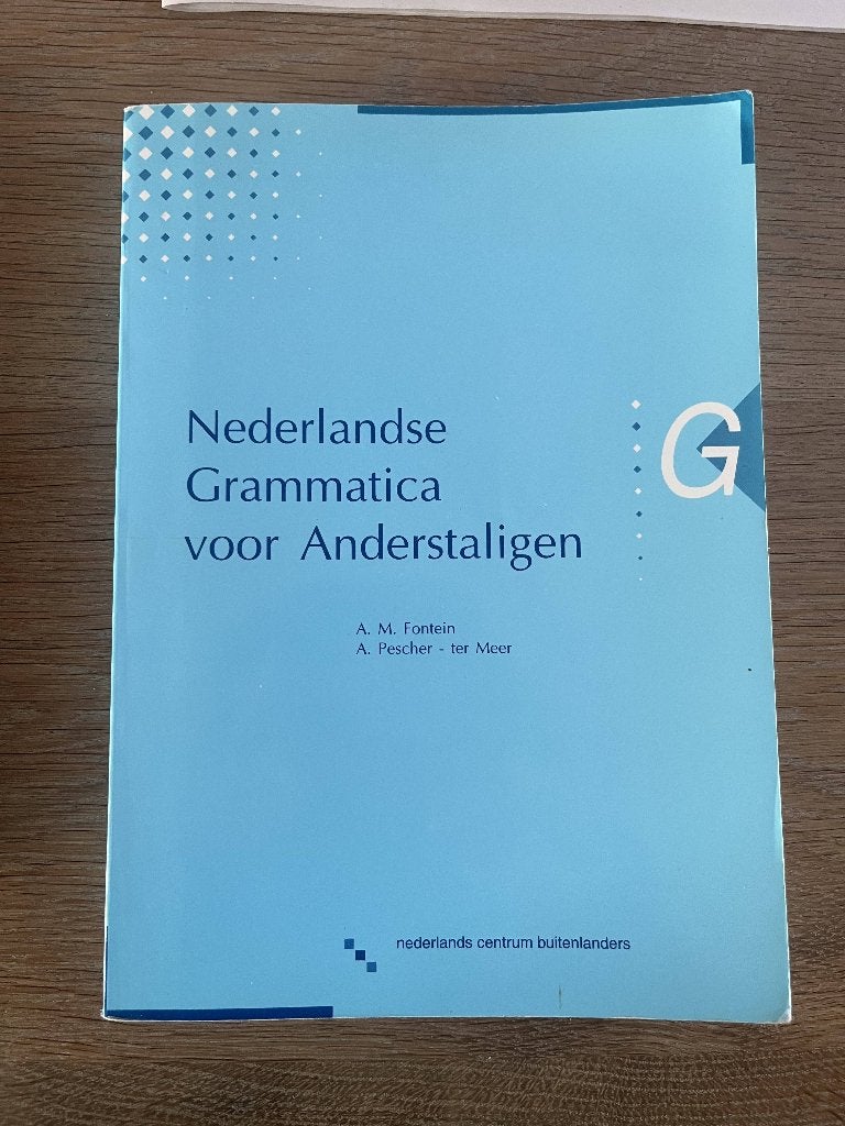 Nederlandse Grammatica voor Anderstaligen, Gelezen, Niet van toepassing, Ophalen of Verzenden, Nederlands Centrum Buitenlanders
