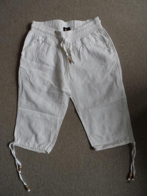 (DKB05) 3/4 broek - Wit linnen broek, SoHo - 36, Kleding | Dames, Beige, Soho, Ophalen of Verzenden, Zo goed als nieuw