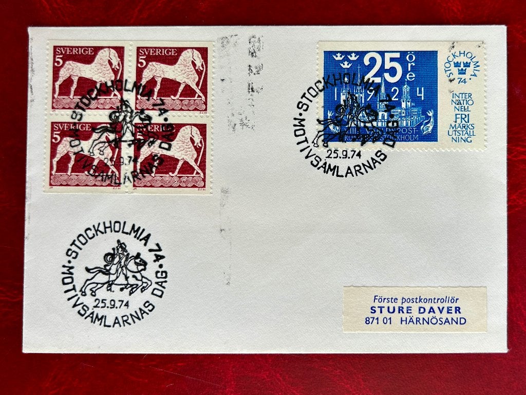 Stockholmia '74 - Zweden - 1974, Verzenden, Zweden, Gestempeld