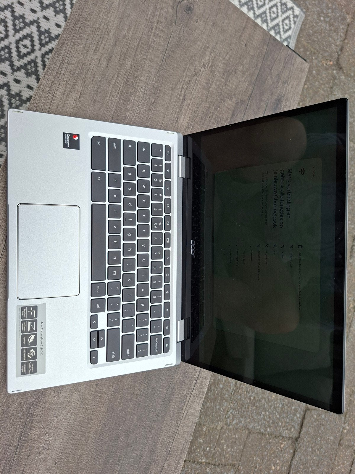 Acer Chromebook Spin 513 - Zo goed als nieuw, Computers en Software, Chromebooks, Zo goed als nieuw, 13 inch, 4 GB of minder, 64 GB