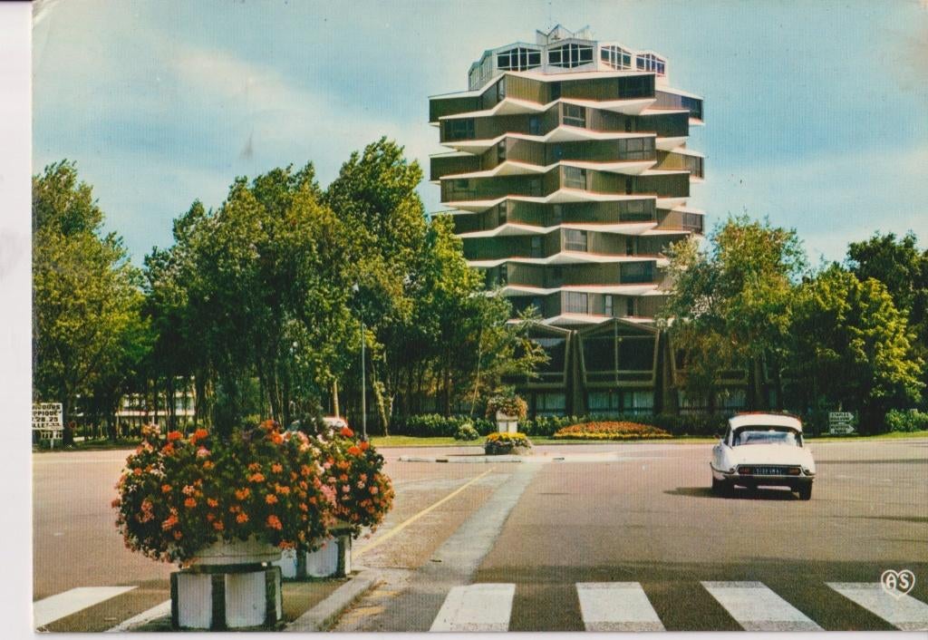Frankrijk, Le Touquet Paris Plage met auto, Citroen DS, Ophalen of Verzenden, 1960 tot 1980, Gelopen, Frankrijk