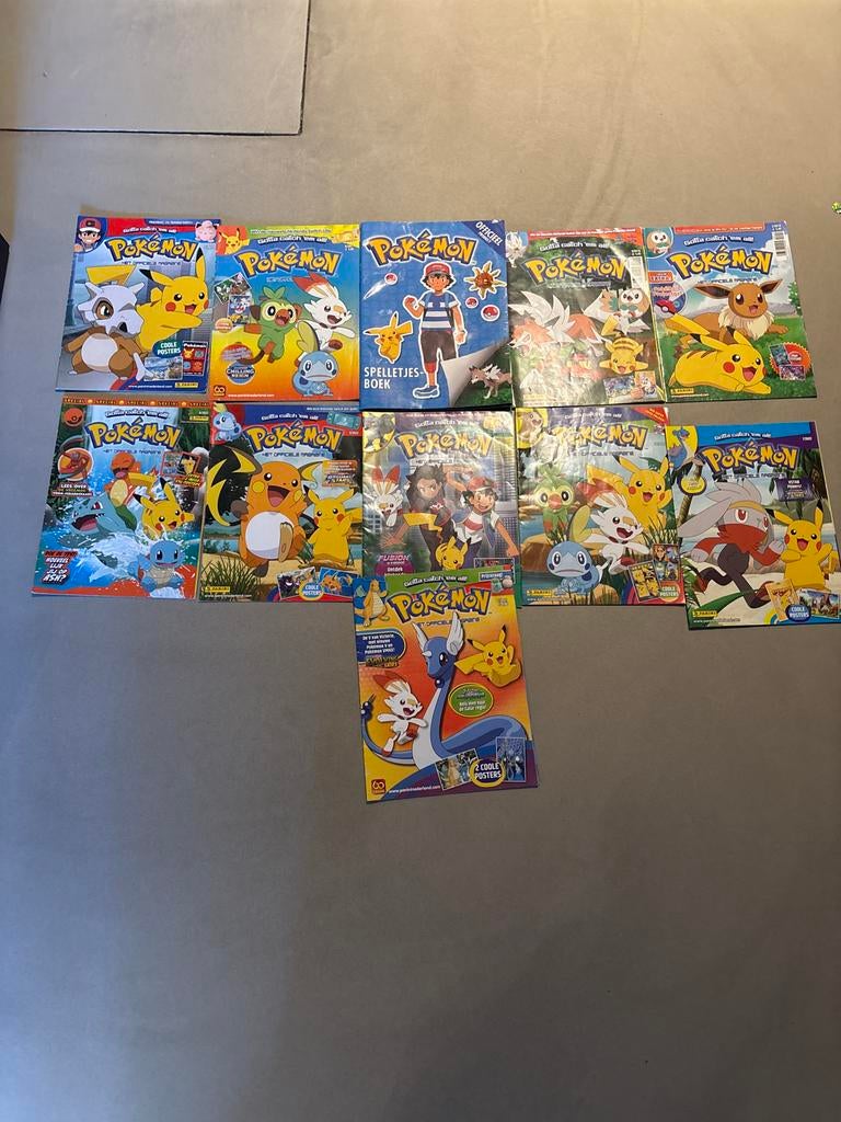 11 Pokémon magazines, Ophalen of Verzenden, Gelezen, Overige typen
