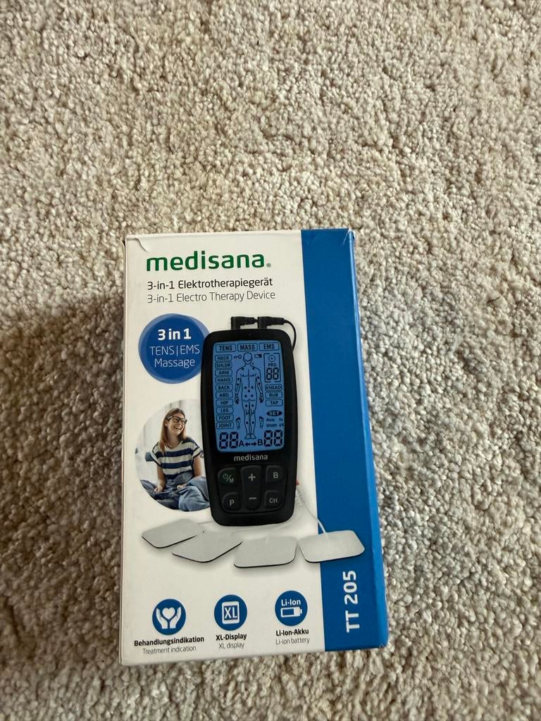 Medisana TENS/EMS Voor bevalling / sport, Ophalen of Verzenden, Zo goed als nieuw, Apparaat