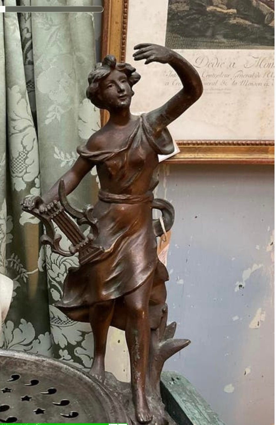 Antiek Frans beeld meisje *floor epe*, Ophalen of Verzenden