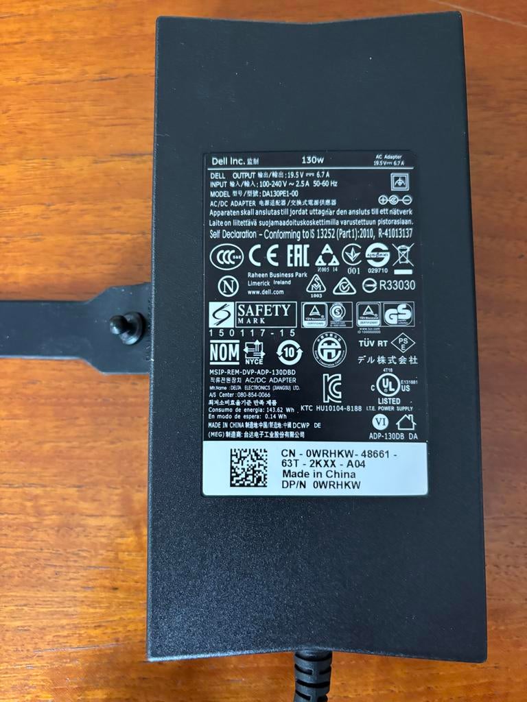 Dell 130W AC Adapters, Computers en Software, Laptop-opladers, Ophalen of Verzenden, Nieuw